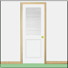 Louver Panel Door